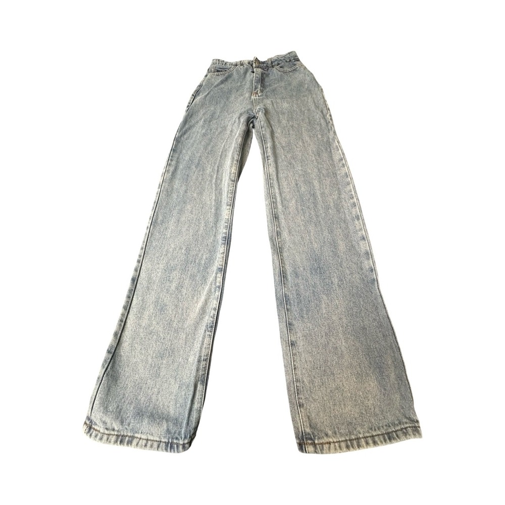 SHEIN Jeans Mens Tall M Blue Acid Wash Wide Leg Baggy Relaxed Streetwear Denim